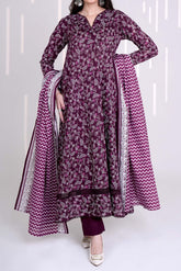 AMETHYST - Printed Unstitched Khaddar Suit (3 Piece) 3168